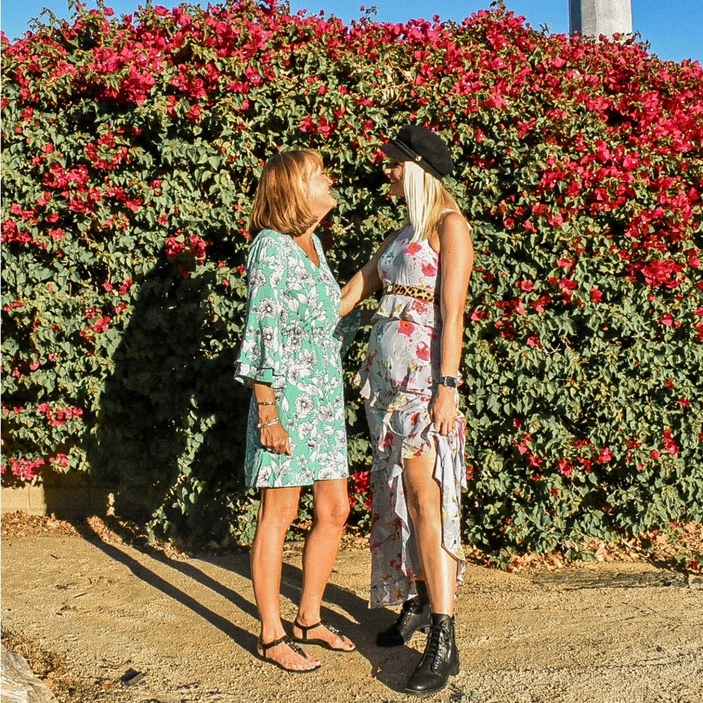 Rachel Roy purple lavender floral garden party ruffle maxi dress - Picture 5 of 16